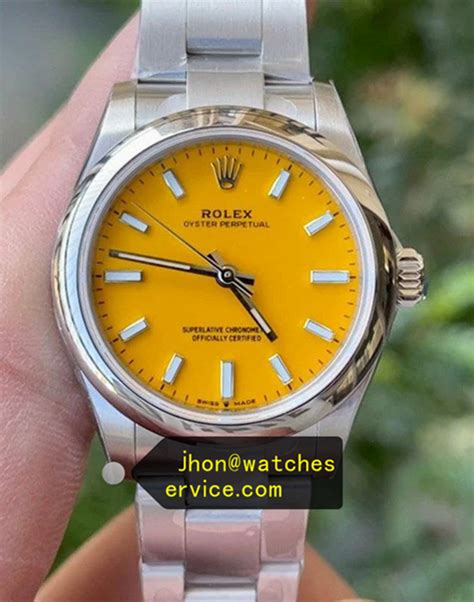 rolex hertz hauk dell yellow|rolex watches yellow face.